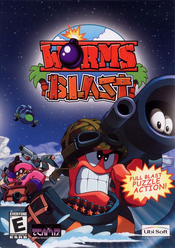 Worms Blast box art for Playstation 2